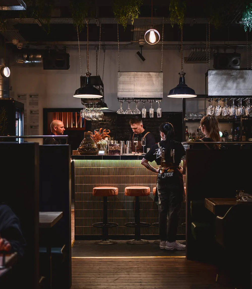 The bar at NORA'S